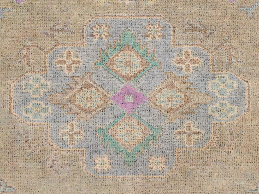 5'0" x 6'6" New Hand Knotted Brown Wool Rectangle Oriental Rug - MOA10278771