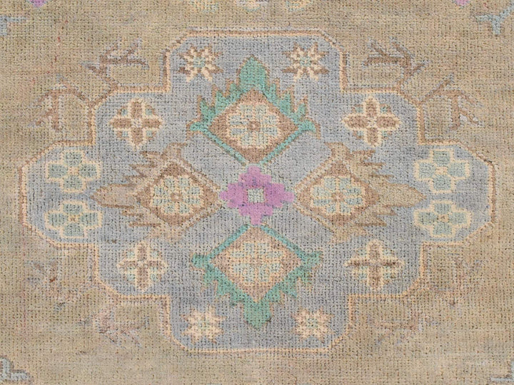 5'0" x 6'6" New Hand Knotted Brown Wool Rectangle Oriental Rug - MOA10278771