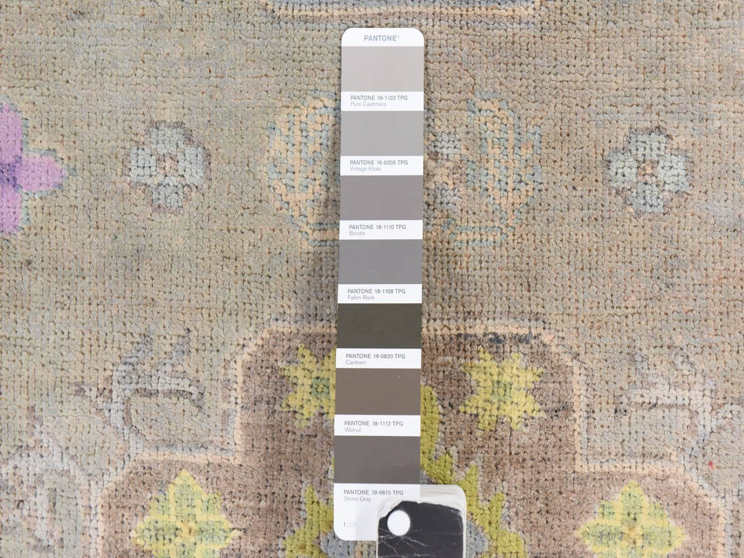 5'0" x 6'6" New Hand Knotted Brown Wool Rectangle Oriental Rug - MOA10278771