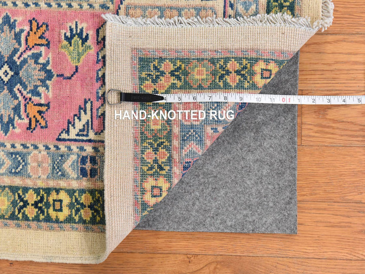 8'10" x 11'6" New Hand Knotted Ivory Wool Rectangle Oriental Rug - MOA10278775