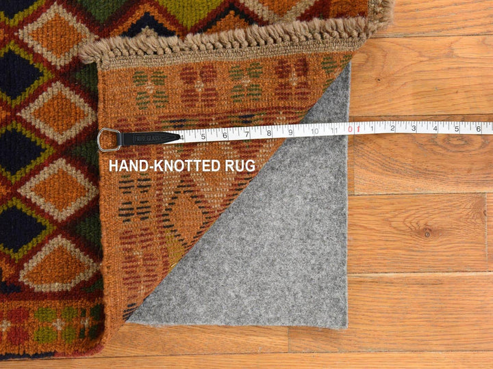 4'3" x 6'0" New Hand Knotted Brown Wool Rectangle Oriental Rug - MOA10278792
