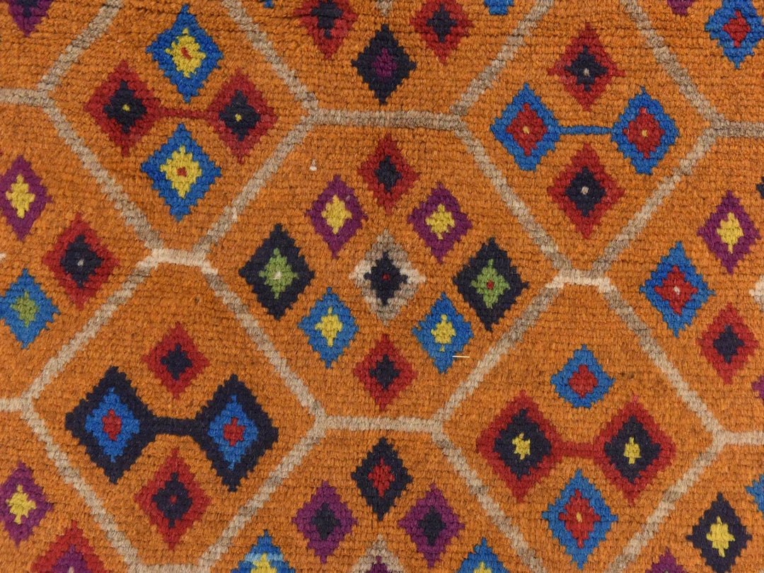 4'0" x 5'10" New Hand Knotted Brown Wool Rectangle Oriental Rug - MOA10278794