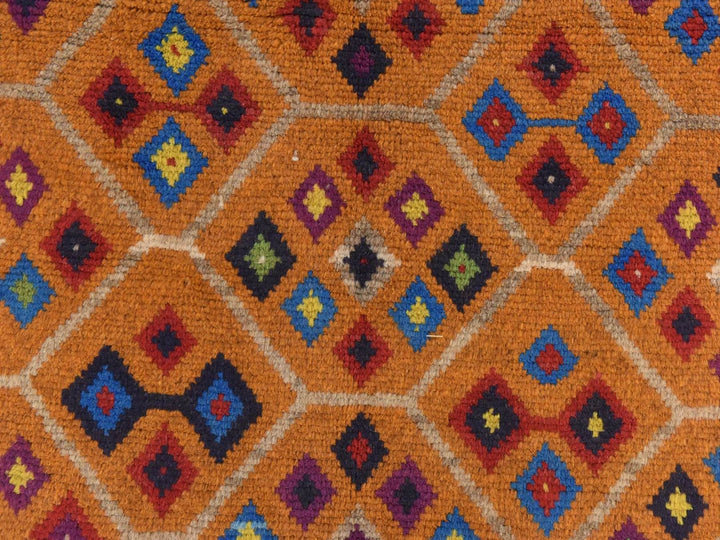 4'0" x 5'10" New Hand Knotted Brown Wool Rectangle Oriental Rug - MOA10278794