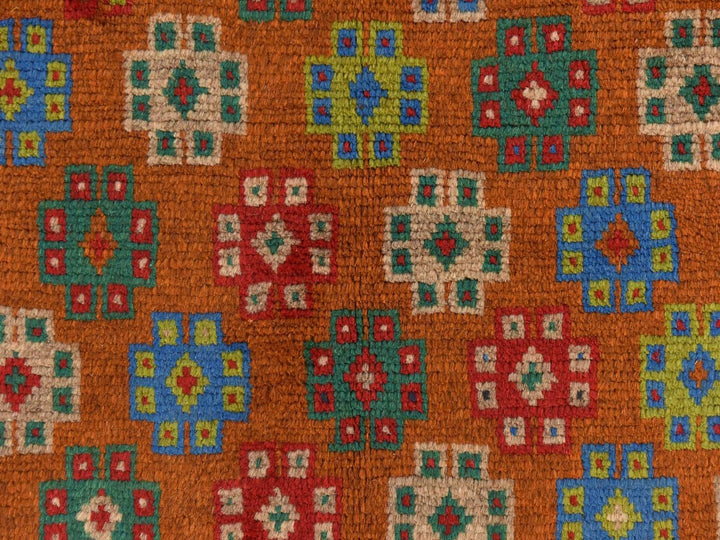 4'1" x 5'9" New Hand Knotted Brown Wool Rectangle Oriental Rug - MOA10278795