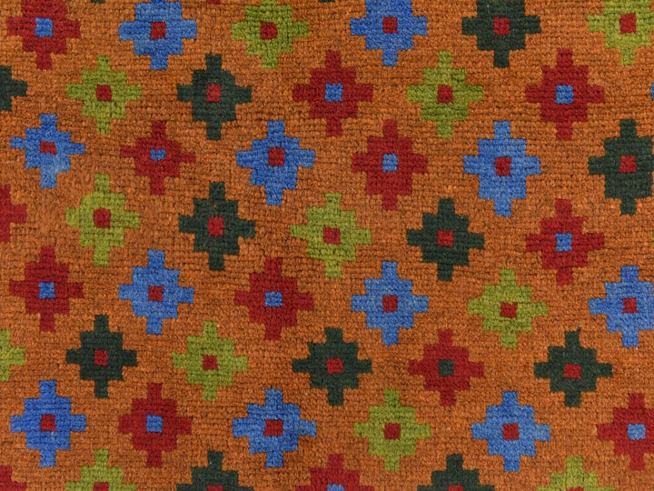 4'1" x 6'1" New Hand Knotted Brown Wool Rectangle Oriental Rug - MOA10278796