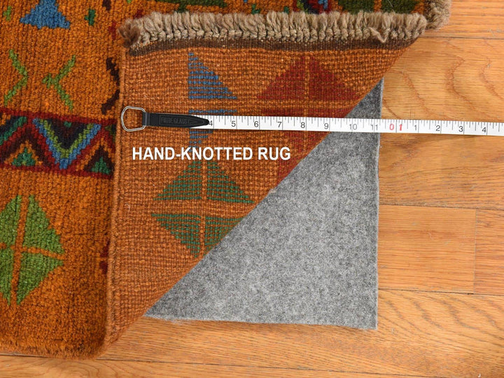4'0" x 6'1" New Hand Knotted Brown Wool Rectangle Oriental Rug - MOA10278797