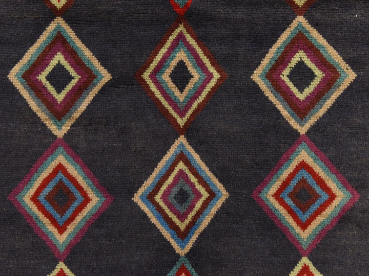 4'2" x 5'7" New Hand Knotted Blue Wool Rectangle Oriental Rug - MOA10278801