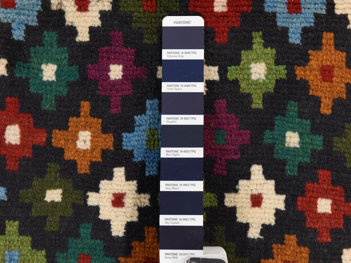 3'4" x 4'8" New Hand Knotted Blue Wool Rectangle Oriental Rug - MOA10278805