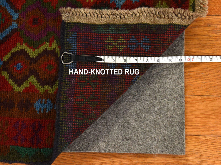 3'5" x 4'8" New Hand Knotted Red Wool Rectangle Oriental Rug - MOA10278808
