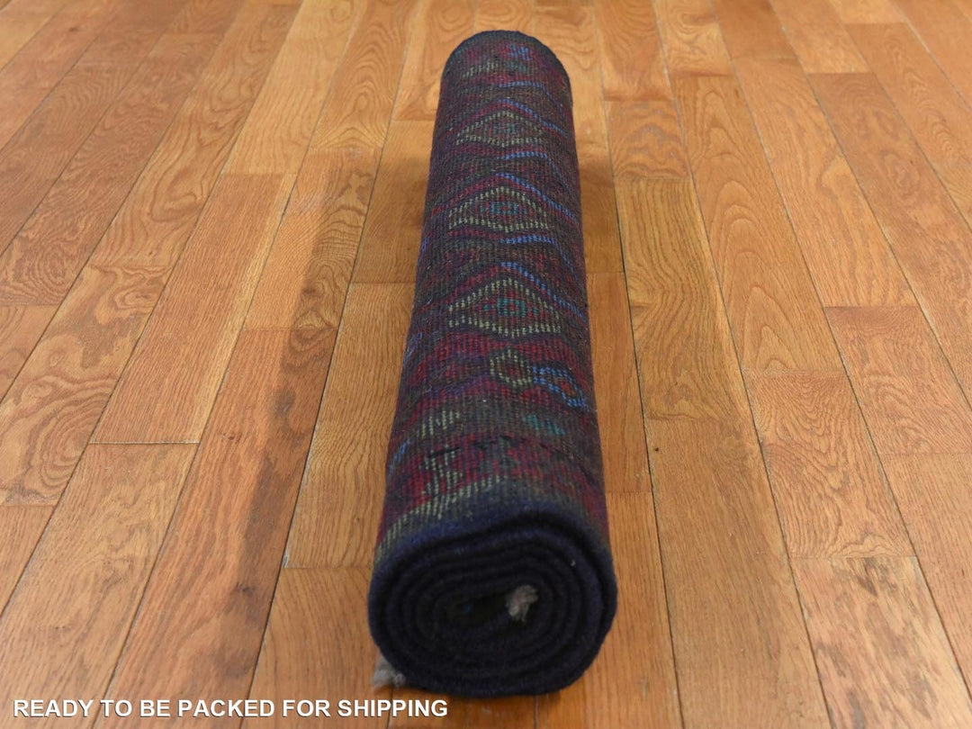 3'5" x 4'8" New Hand Knotted Red Wool Rectangle Oriental Rug - MOA10278808