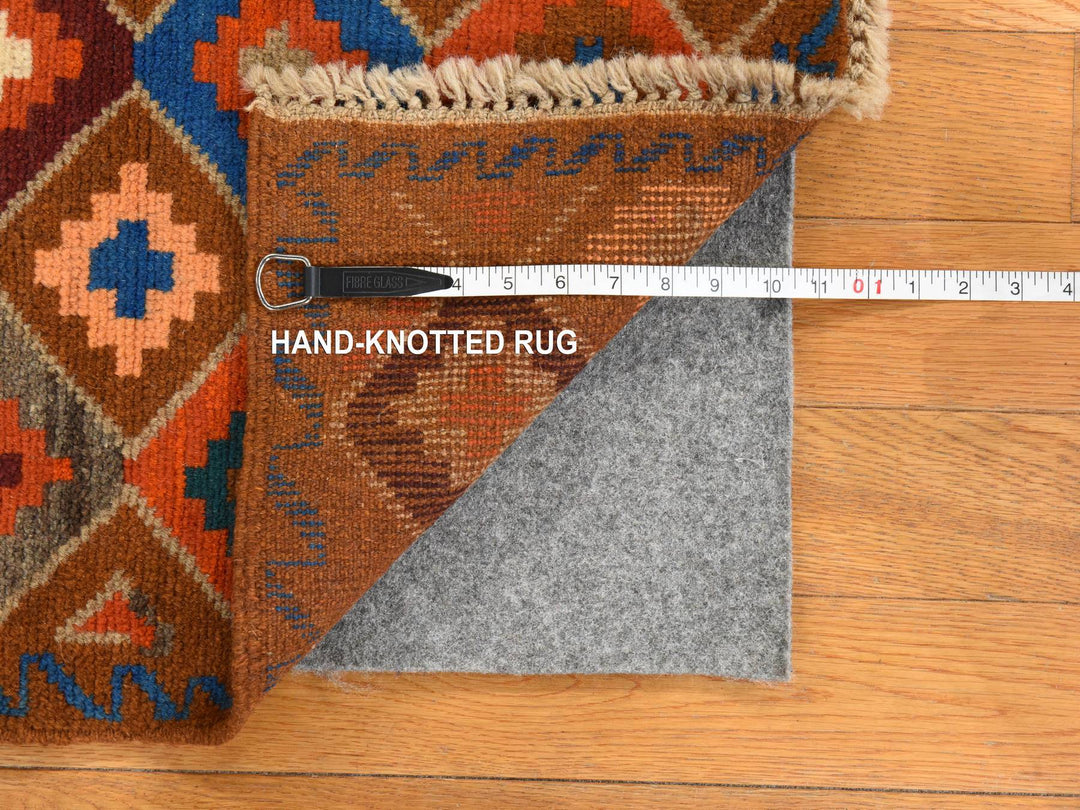 3'5" x 4'10" New Hand Knotted Brown Wool Rectangle Oriental Rug - MOA10278809