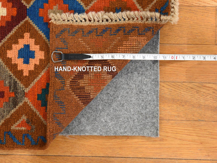 3'5" x 4'10" New Hand Knotted Brown Wool Rectangle Oriental Rug - MOA10278809