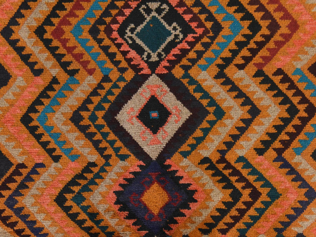 3'9" x 6'3" New Hand Knotted Brown Wool Rectangle Oriental Rug - MOA10278810