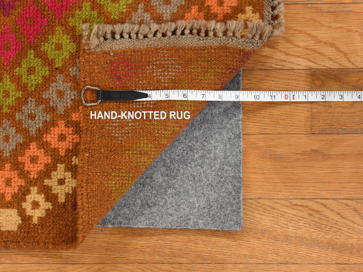 3'3" x 4'10" New Hand Knotted Brown Wool Rectangle Oriental Rug - MOA10278812