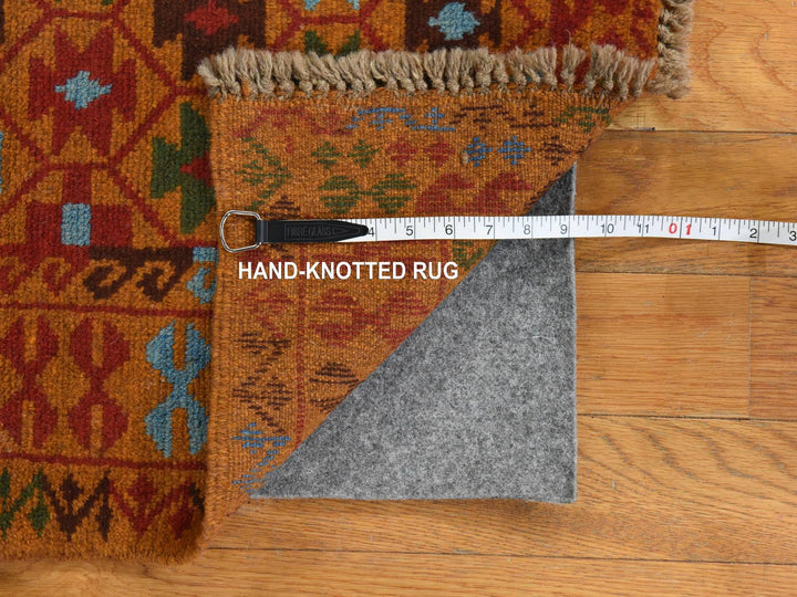 3'5" x 4'10" New Hand Knotted Brown Wool Rectangle Oriental Rug - MOA10278813