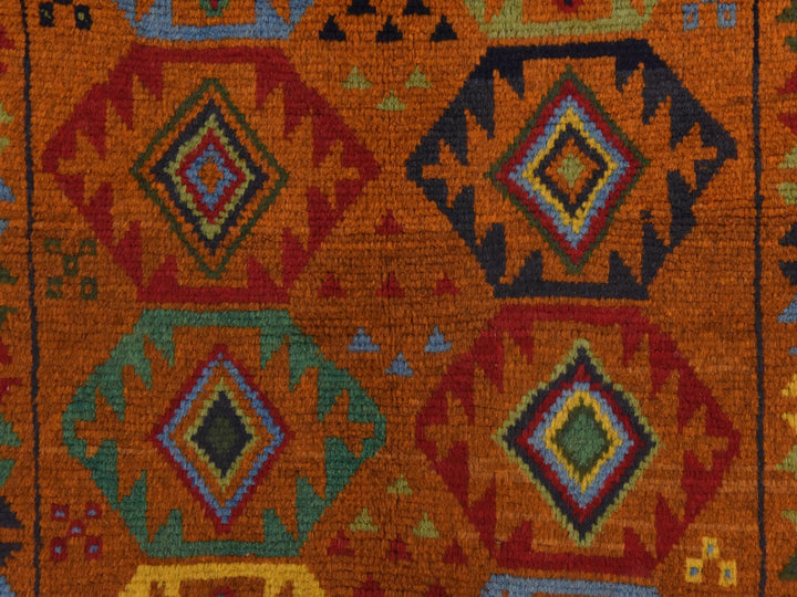 4'3" x 6'0" New Hand Knotted Brown Wool Rectangle Oriental Rug - MOA10278817