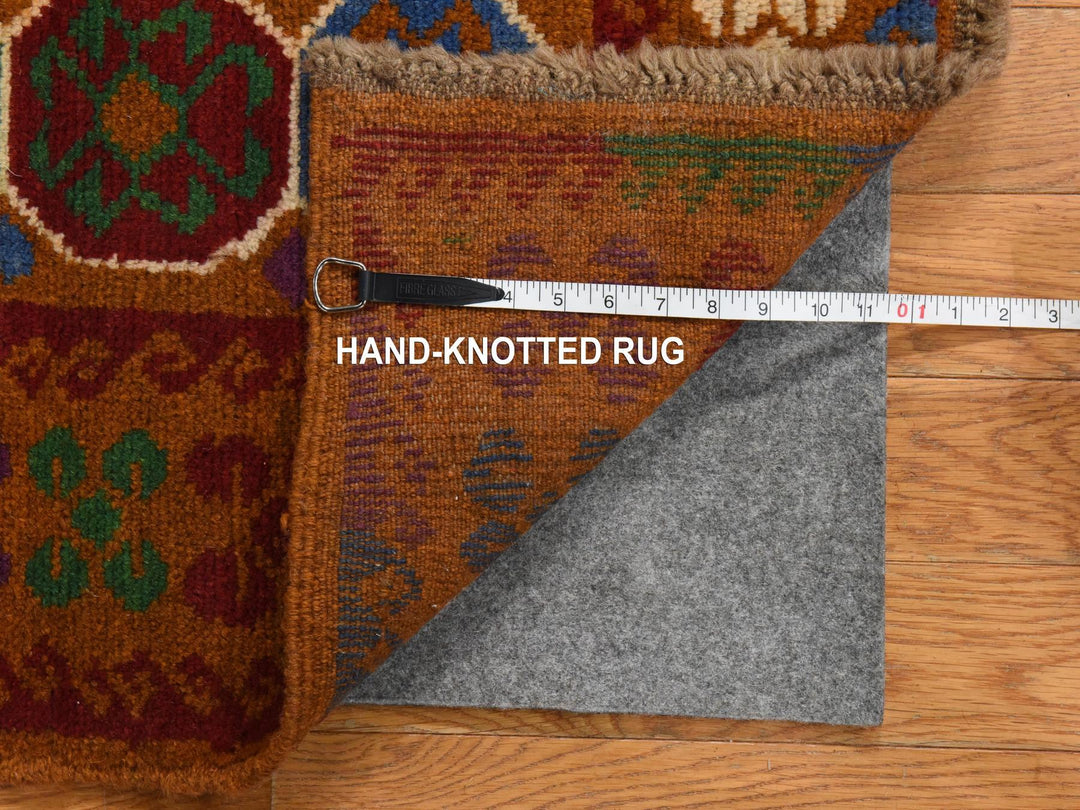 3'6" x 4'9" New Hand Knotted Brown Wool Rectangle Oriental Rug - MOA10278818