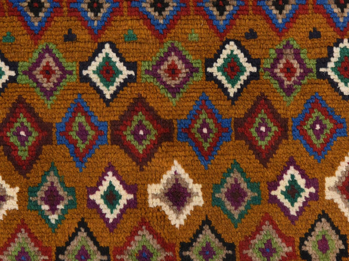 3'3" x 4'8" New Hand Knotted Brown Wool Rectangle Oriental Rug - MOA10278819