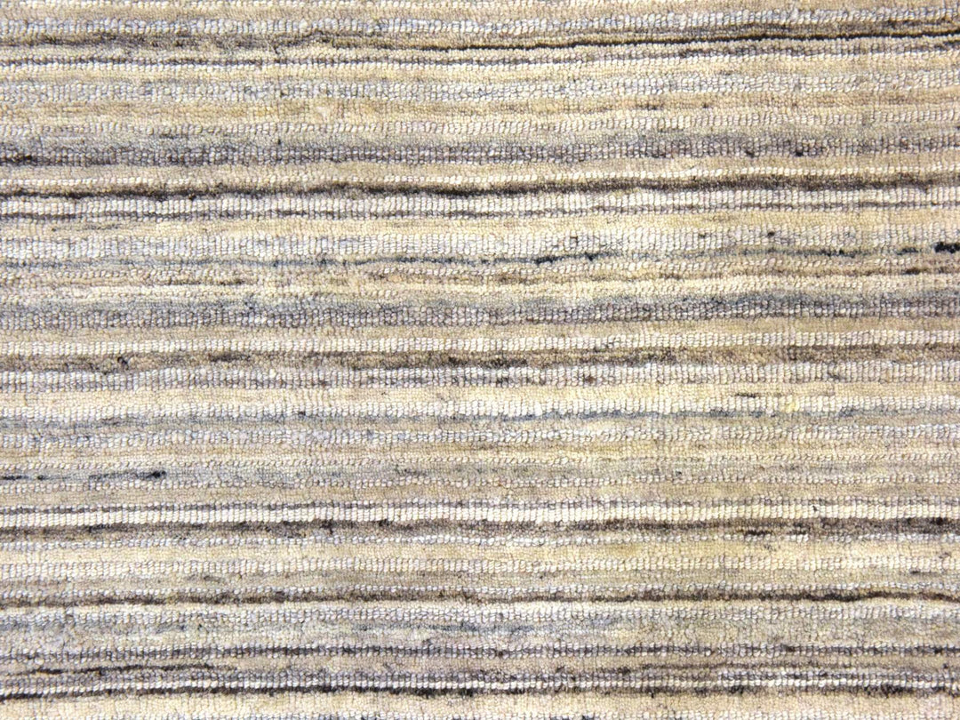 8'0" x 8'0" New Hand Loomed Ivory Wool Round Oriental Rug - MOA10278849