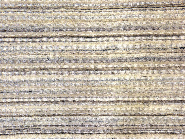 8'0" x 8'0" New Hand Loomed Ivory Wool Round Oriental Rug - MOA10278849