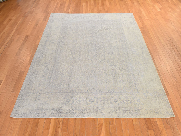 8'0" x 10'0" New Hand Loomed Brown Wool Rectangle Oriental Rug - MOA10278851