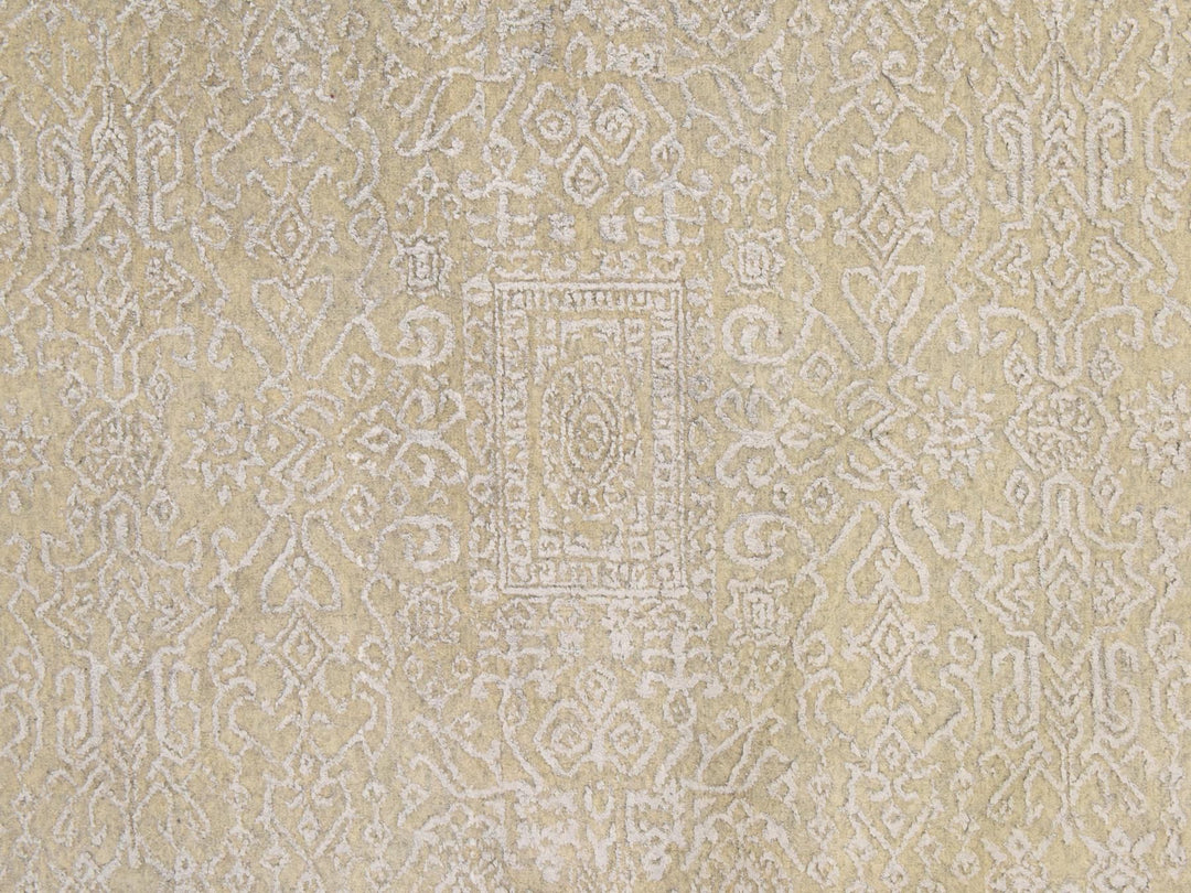 8'0" x 10'0" New Hand Loomed Brown Wool Rectangle Oriental Rug - MOA10278851