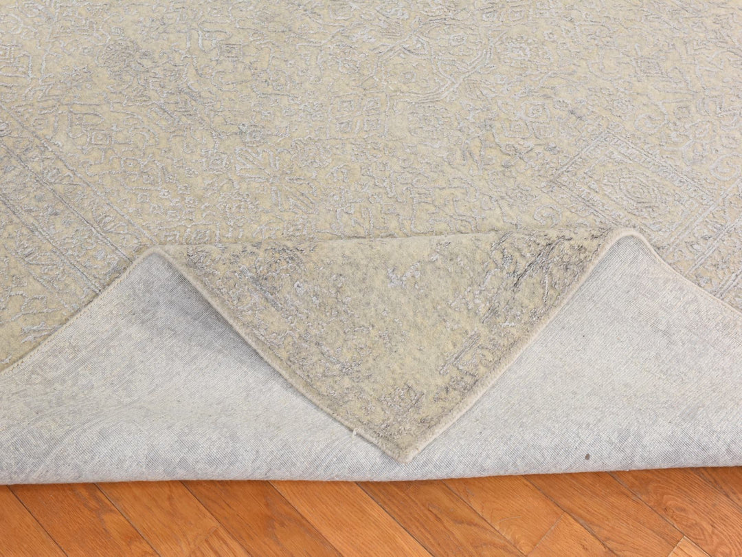 8'0" x 10'0" New Hand Loomed Brown Wool Rectangle Oriental Rug - MOA10278851
