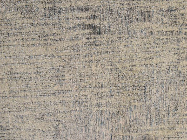 7'8" x 7'9" New Hand Loomed Beige Wool & Silk Round Oriental Rug - MOA10278853