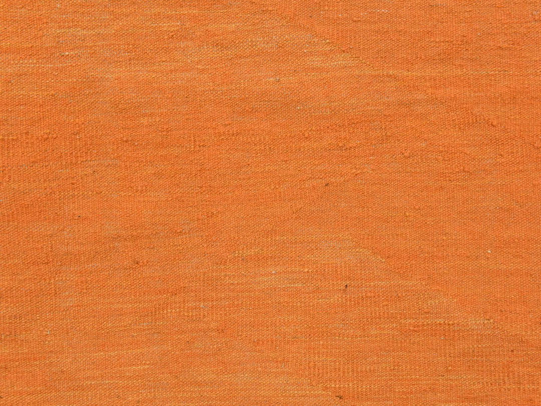 6'4" x 9'9" New Hand Woven Orange Wool Rectangle Oriental Rug - MOA10278870