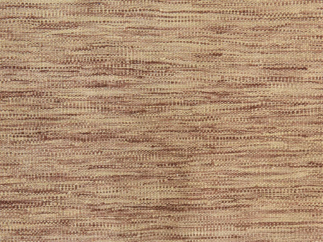 2'6" x 6'5" New Hand Woven Brown Wool Runner Oriental Rug - MOA10278871
