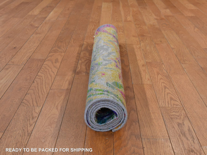 3'0" x 5'0" New Hand Knotted Multicolored Wool & Silk Rectangle Oriental Rug - MOA10278876
