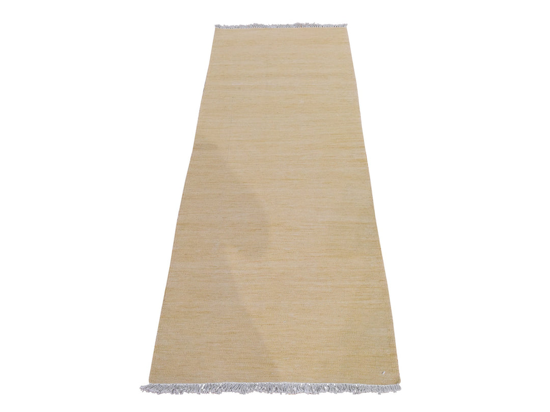 2'2" x 6'2" New Hand Woven Brown Wool Runner Oriental Rug - MOA10278879