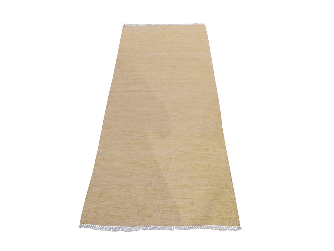 2'6" x 6'3" New Hand Woven Brown Wool Runner Oriental Rug - MOA10278880