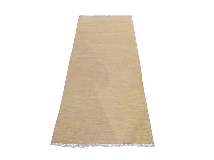 2'6" x 6'3" New Hand Woven Brown Wool Runner Oriental Rug - MOA10278880