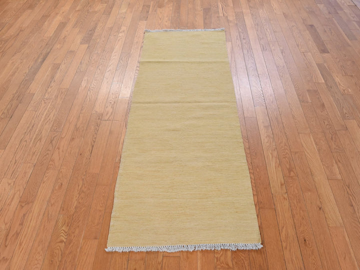 2'6" x 6'3" New Hand Woven Brown Wool Runner Oriental Rug - MOA10278880