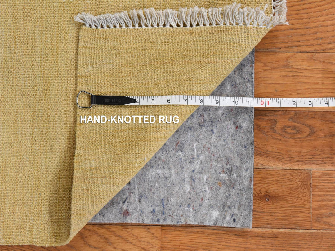 2'6" x 6'3" New Hand Woven Brown Wool Runner Oriental Rug - MOA10278880