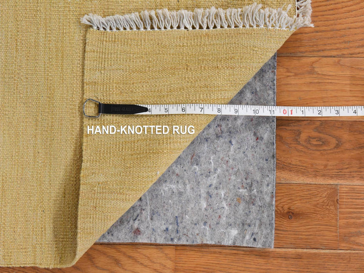 2'6" x 6'3" New Hand Woven Brown Wool Runner Oriental Rug - MOA10278880
