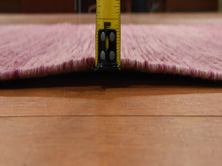 2'8" x 10'0" New Hand Woven Pink Wool Runner Oriental Rug - MOA10278882