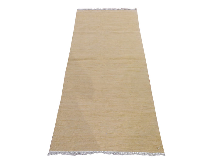 2'5" x 6'3" New Hand Woven Brown Wool Runner Oriental Rug - MOA10278883