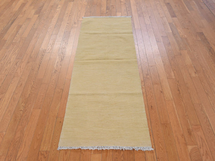 2'5" x 6'3" New Hand Woven Brown Wool Runner Oriental Rug - MOA10278883