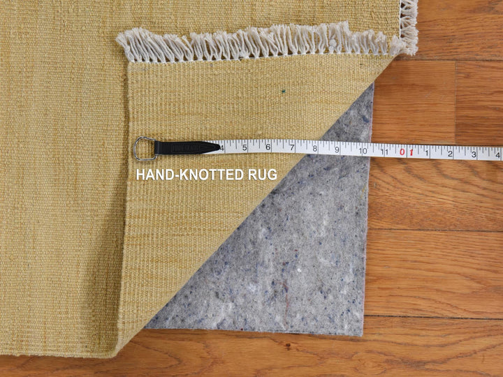 2'5" x 6'3" New Hand Woven Brown Wool Runner Oriental Rug - MOA10278883