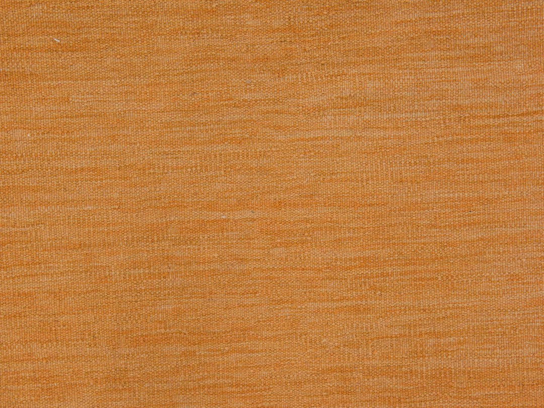 2'6" x 6'8" New Hand Woven Orange Wool Runner Oriental Rug - MOA10278889