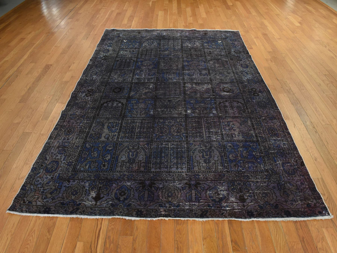 6'9" x 9'3" Vintage Hand Knotted Red Wool Rectangle Oriental Rug - MOA10278895