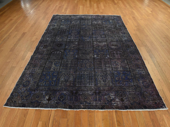 6'9" x 9'3" Vintage Hand Knotted Red Wool Rectangle Oriental Rug - MOA10278895
