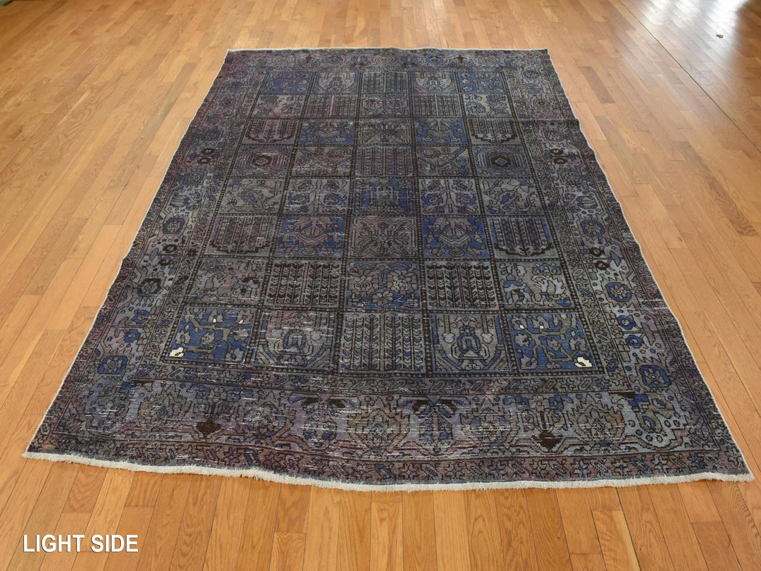 6'9" x 9'3" Vintage Hand Knotted Red Wool Rectangle Oriental Rug - MOA10278895