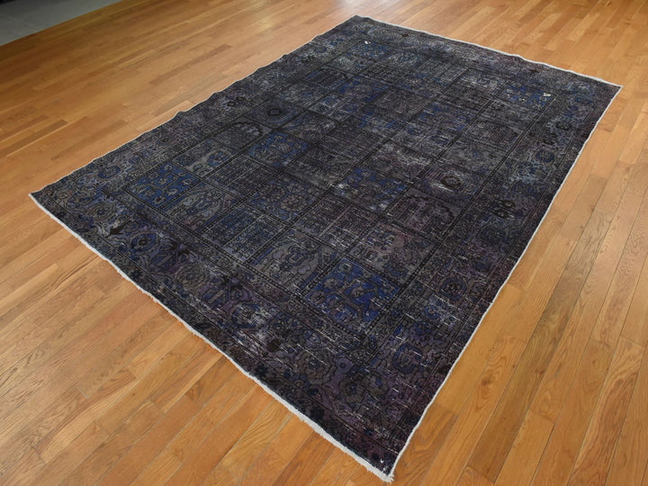 6'9" x 9'3" Vintage Hand Knotted Red Wool Rectangle Oriental Rug - MOA10278895