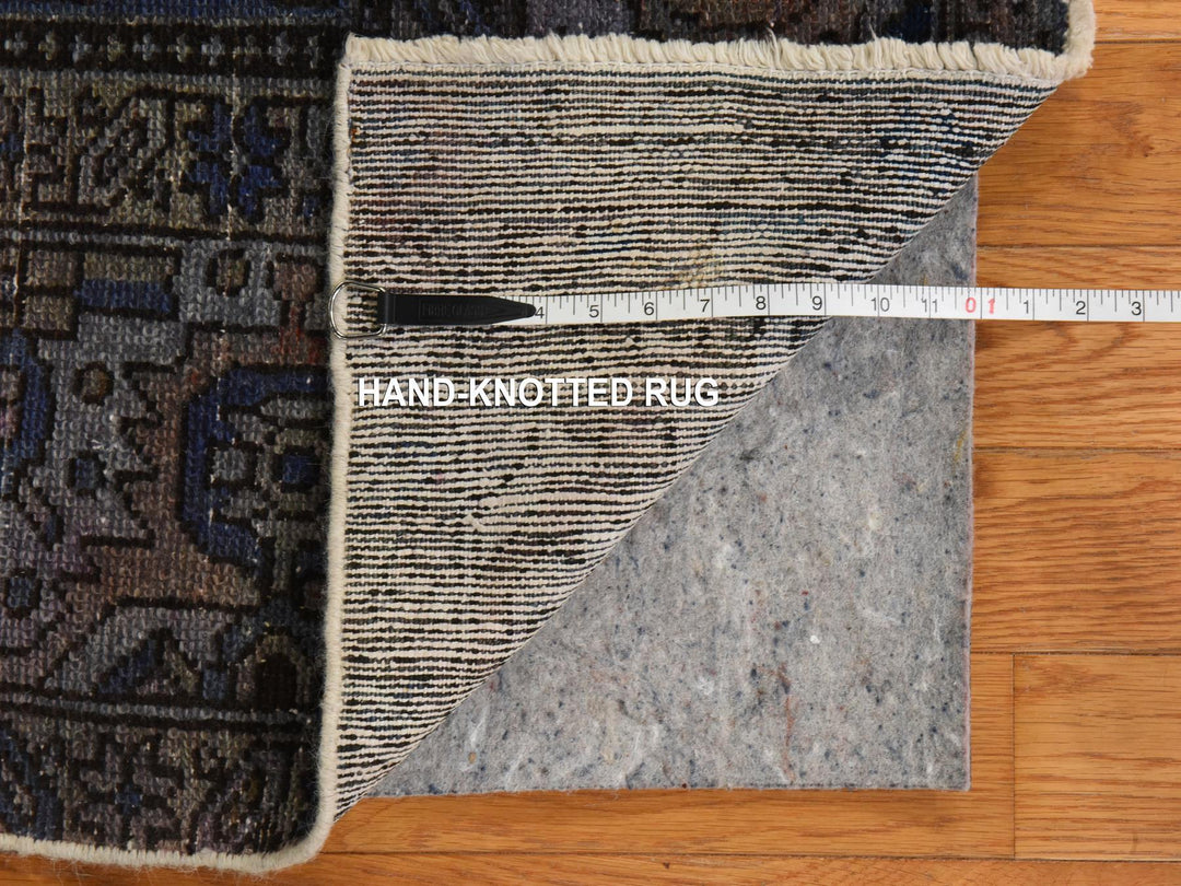 6'9" x 9'3" Vintage Hand Knotted Red Wool Rectangle Oriental Rug - MOA10278895