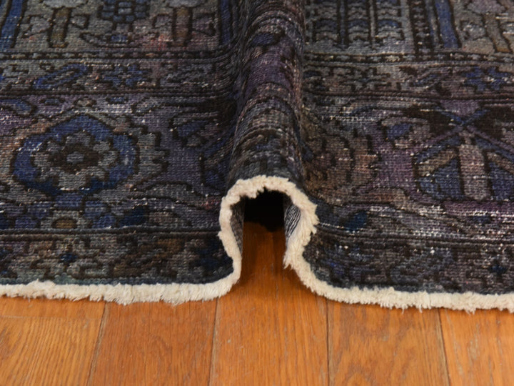 6'9" x 9'3" Vintage Hand Knotted Red Wool Rectangle Oriental Rug - MOA10278895