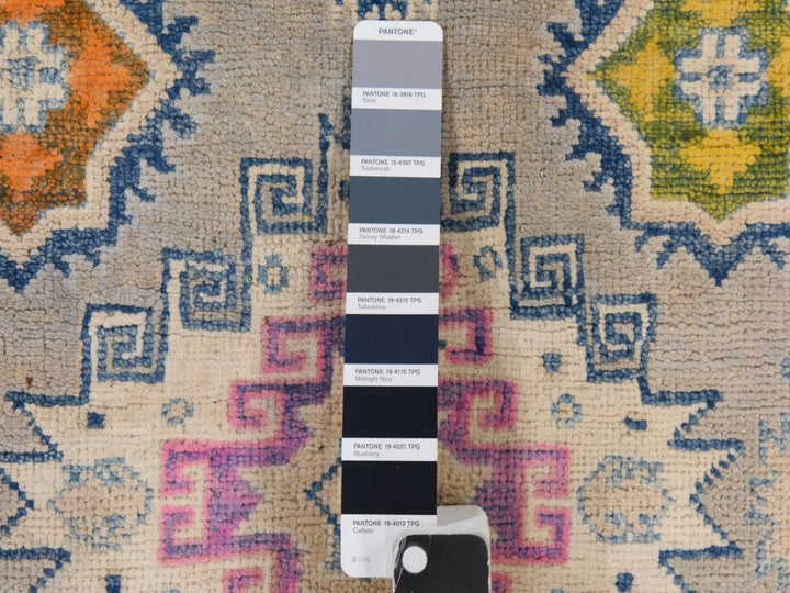 3'1" x 4'10" New Hand Knotted Grey Wool Rectangle Oriental Rug - MOA10278906