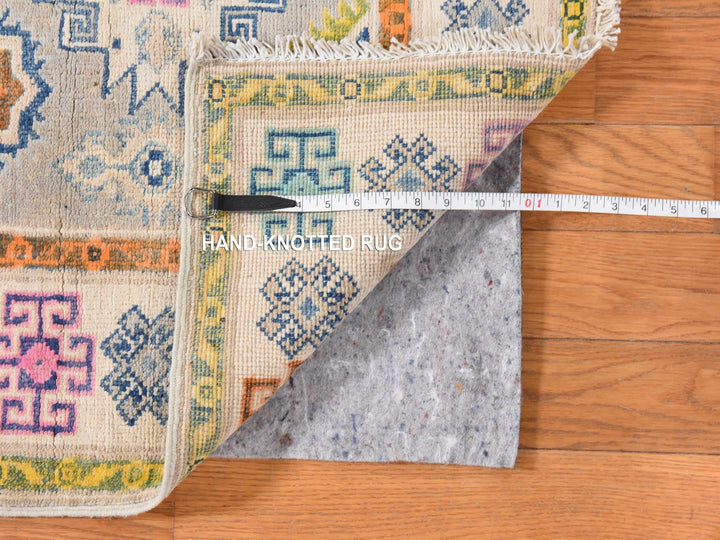 3'1" x 4'10" New Hand Knotted Grey Wool Rectangle Oriental Rug - MOA10278906